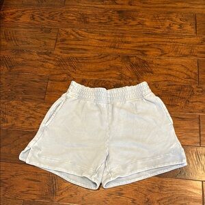 Aerie Gray Athletic Shorts with Elastic Waistband